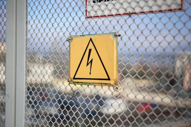 Hazard in the workplace sign 