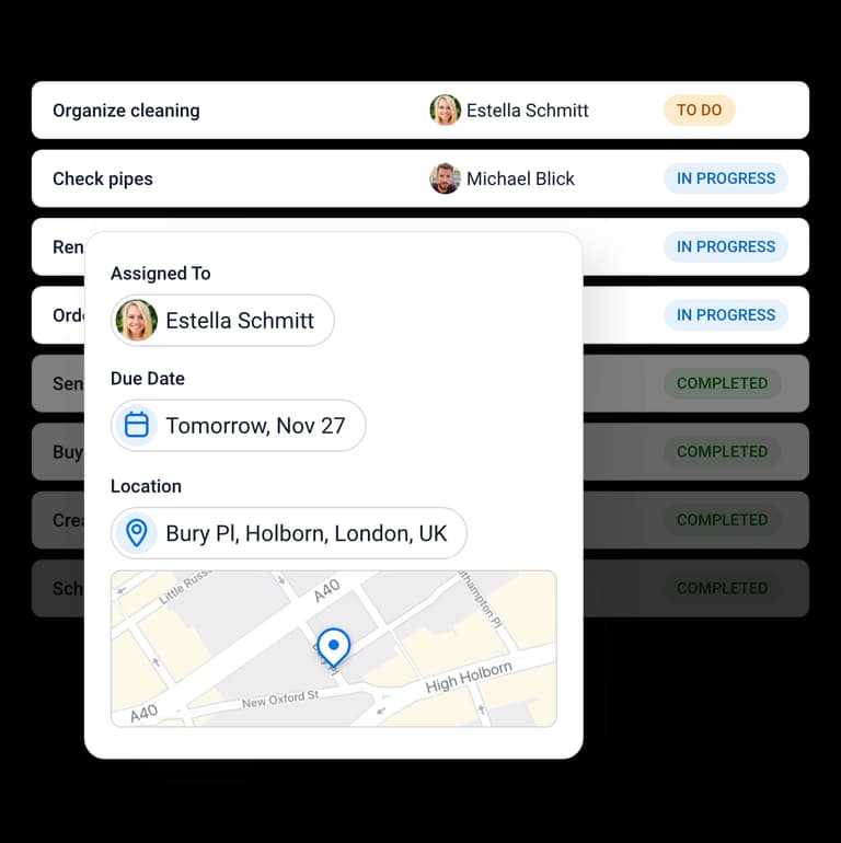 Integrated task management software
