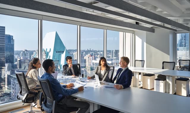 Meeting of EHS Managers in boardroom