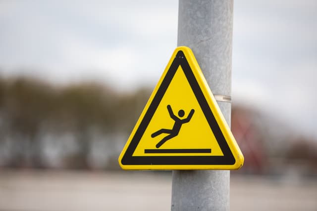 Closeup shot of road sign