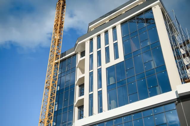 exterior of high rise building