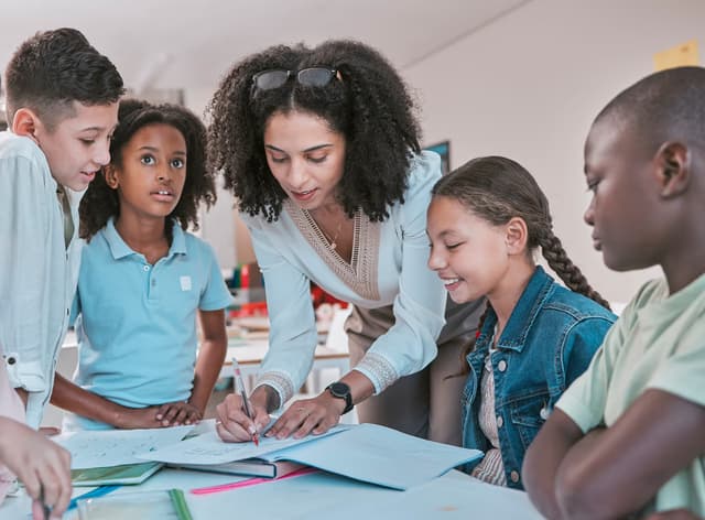 Ofsted insepction in classroom