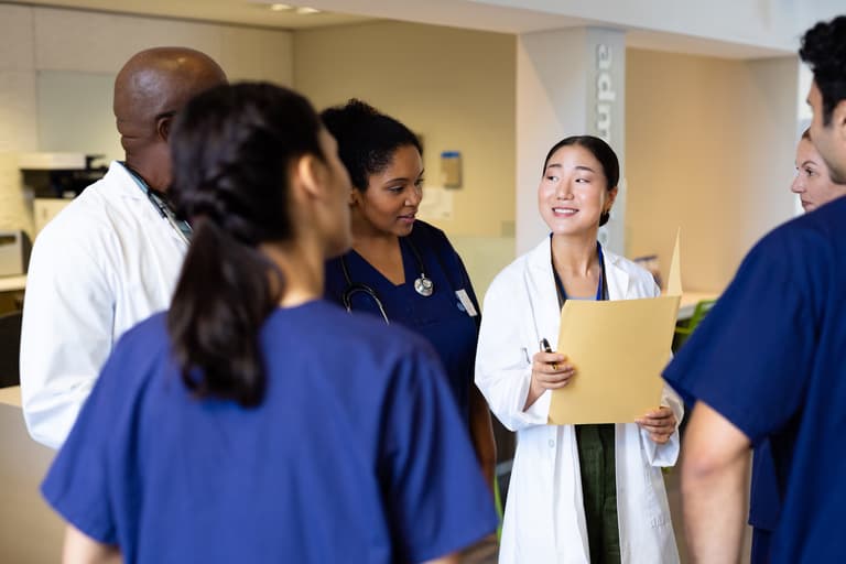 medical professionals working in integrated care systems